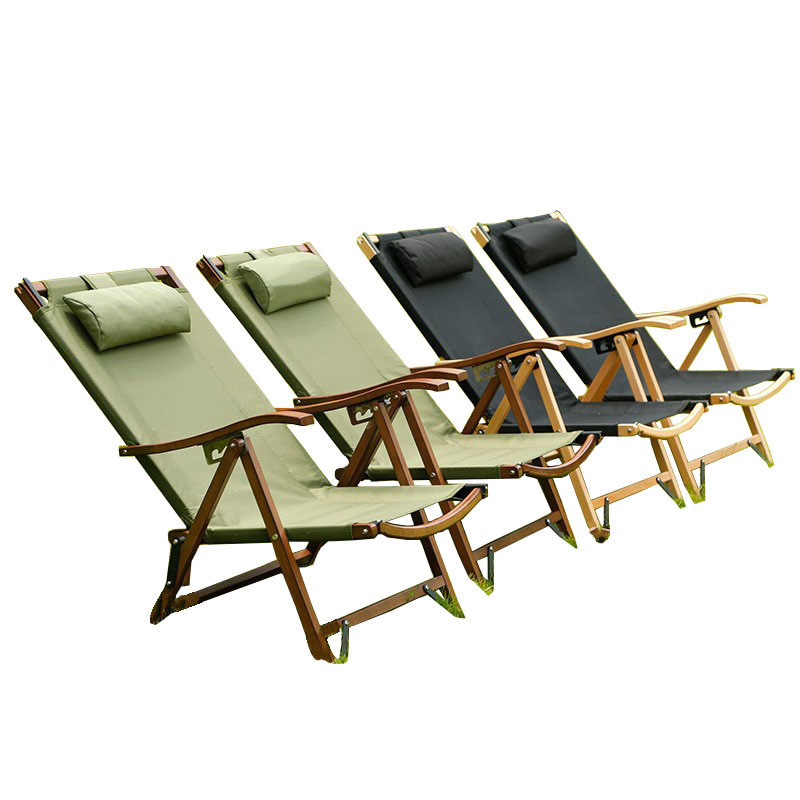 Outdoor Garden Patio Lounge Folding Reclining Beach Chair Folding Rocking Camping Chair