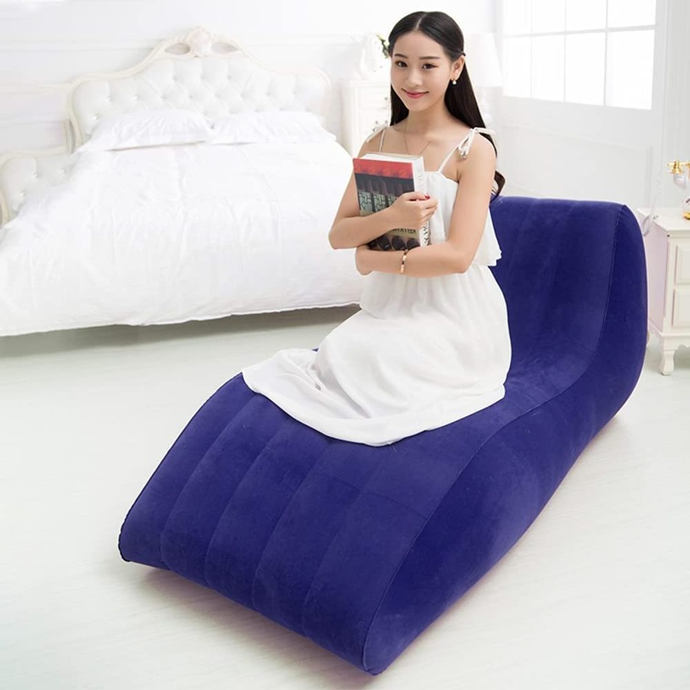 Modern Simple Lazy Leisure Automatic Lover Sex Furniture S Type Red Inflatable Sofa Recliner