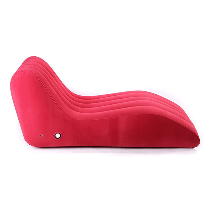 Modern Simple Lazy Leisure Automatic Lover Sex Furniture S Type Red Inflatable Sofa Recliner