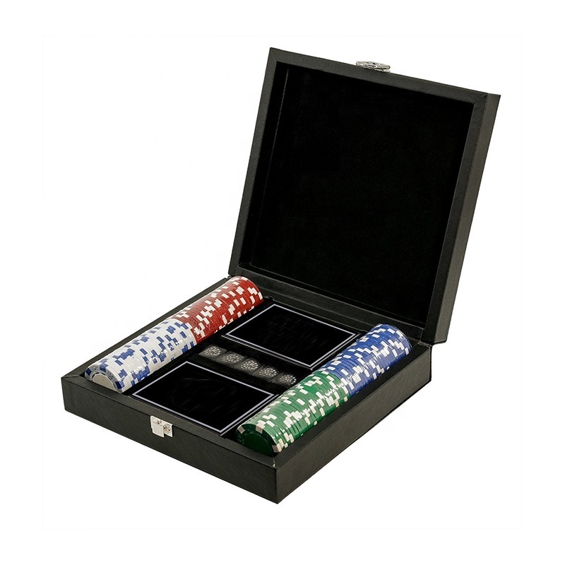 Factory Price 200pcs/set Chips Poker Ceramic Chips Set 14g Poker Set With leather Case