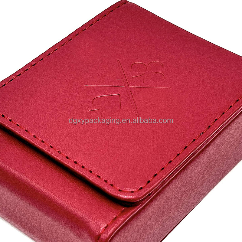 Single Deck Leather Playing Card Case Holder