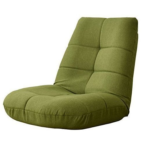 Foldable Japanese floor leisure chair linen fabric upholstery living room furniture relax chair