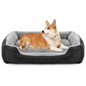 Non-Slip bottom waterproof orthopedic foam medium dog couch pet beds with washable removable cover