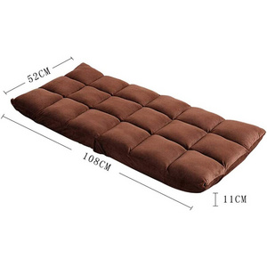 Quality Microfiber Folding Adjustable Sleeper Bed Couch Recliner floor Lounge Sofa Chair for Gaming