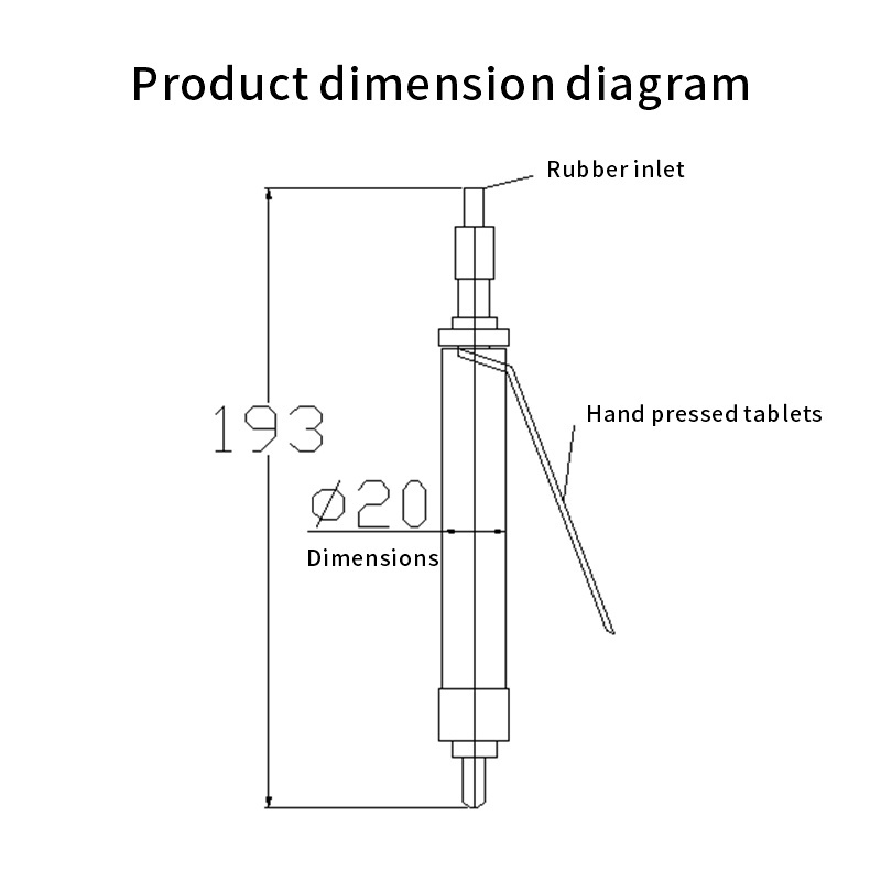 YK-11 Factory Price Blue Manual Push Type Precision Dispensing Valve