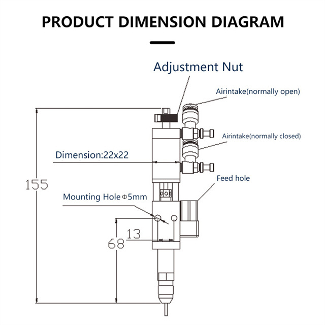 YK-32F Precision Stainless Steel Single Liquid Compound Smart Pneumatic Thimble Dispensing Valve Glue