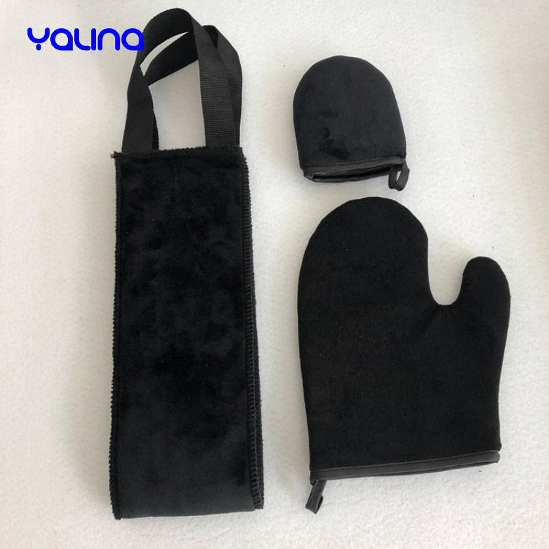 Hot Sell Reusable Tanning Mitt Sunless Self Tanning Application Mitts Sets Self Tanner Gloves And Back Lotion Applicators