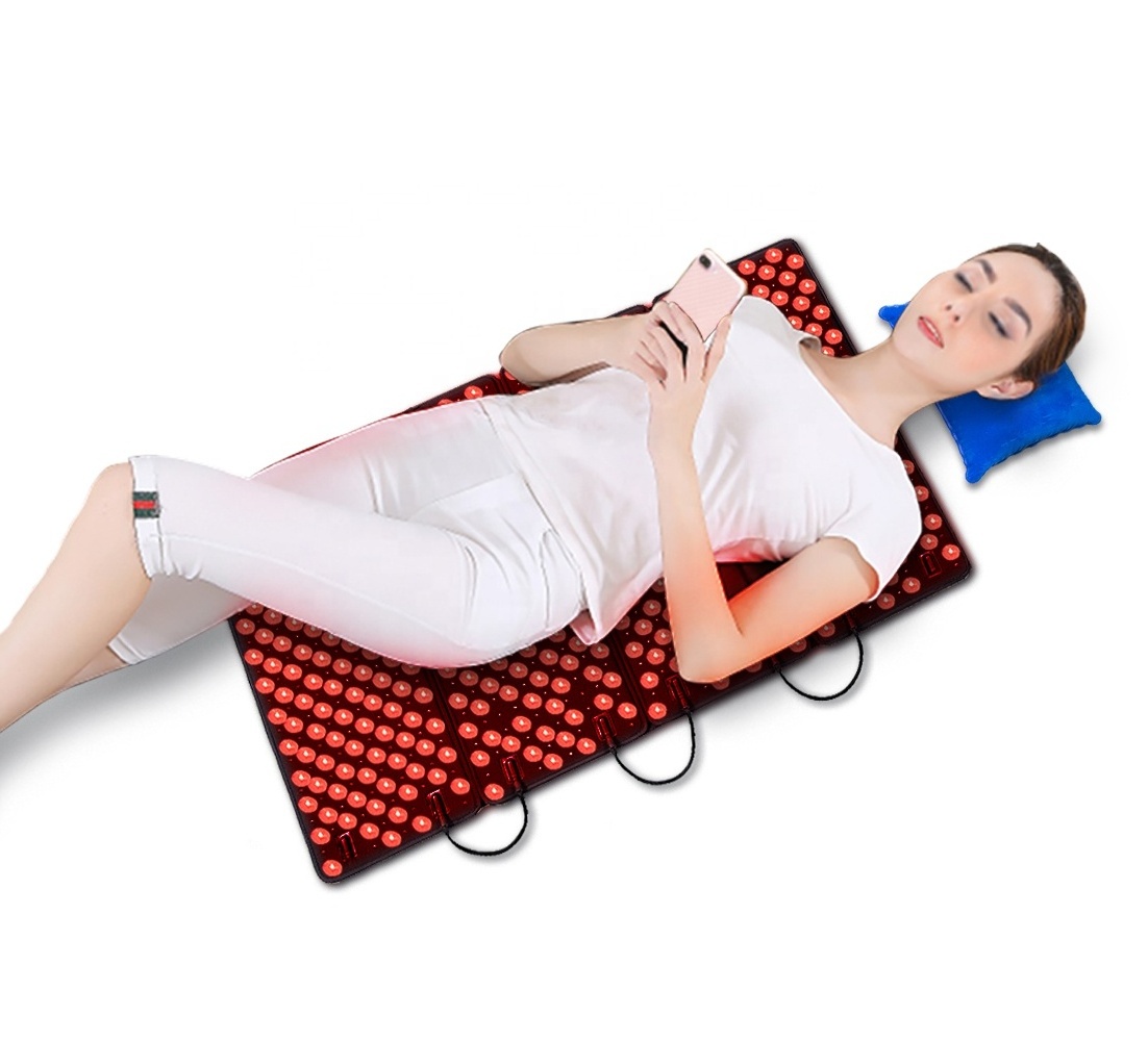 DGYAO Hot Sale LED Red Light Infrared Therapy Pads Body Slim Pain Relief Wrap Red Light Therapy Bed