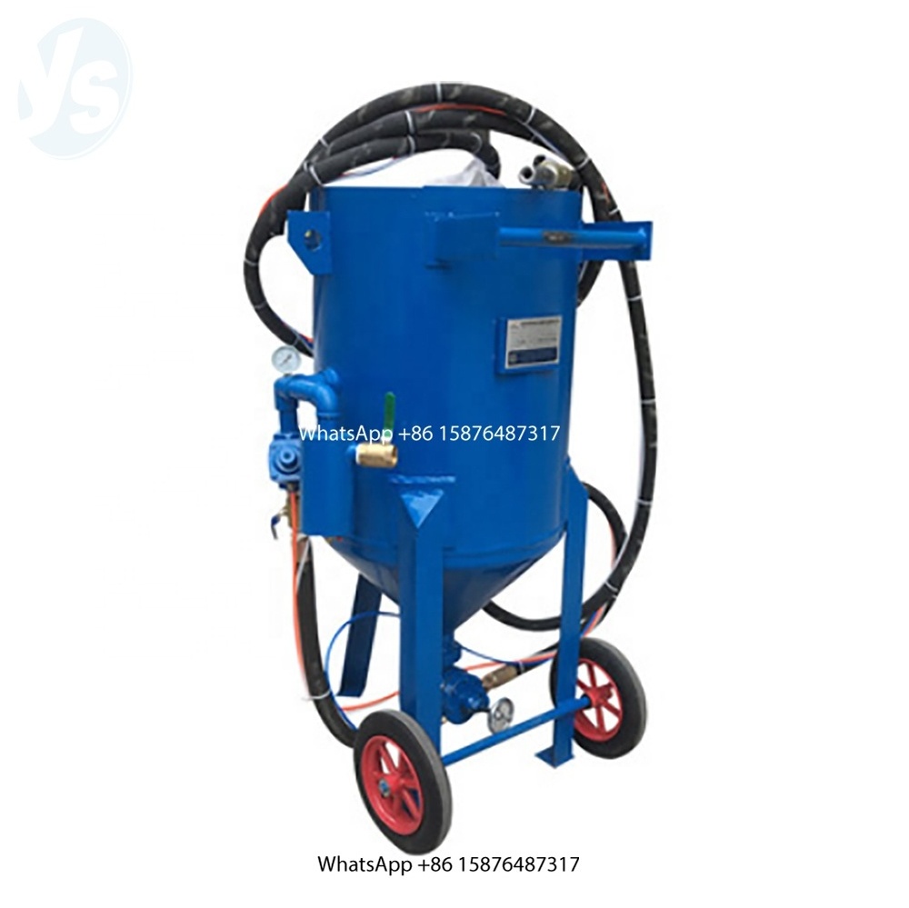 YS Quality Abrasive Blasting Tank, Mobile Open Sand Blasting Machine