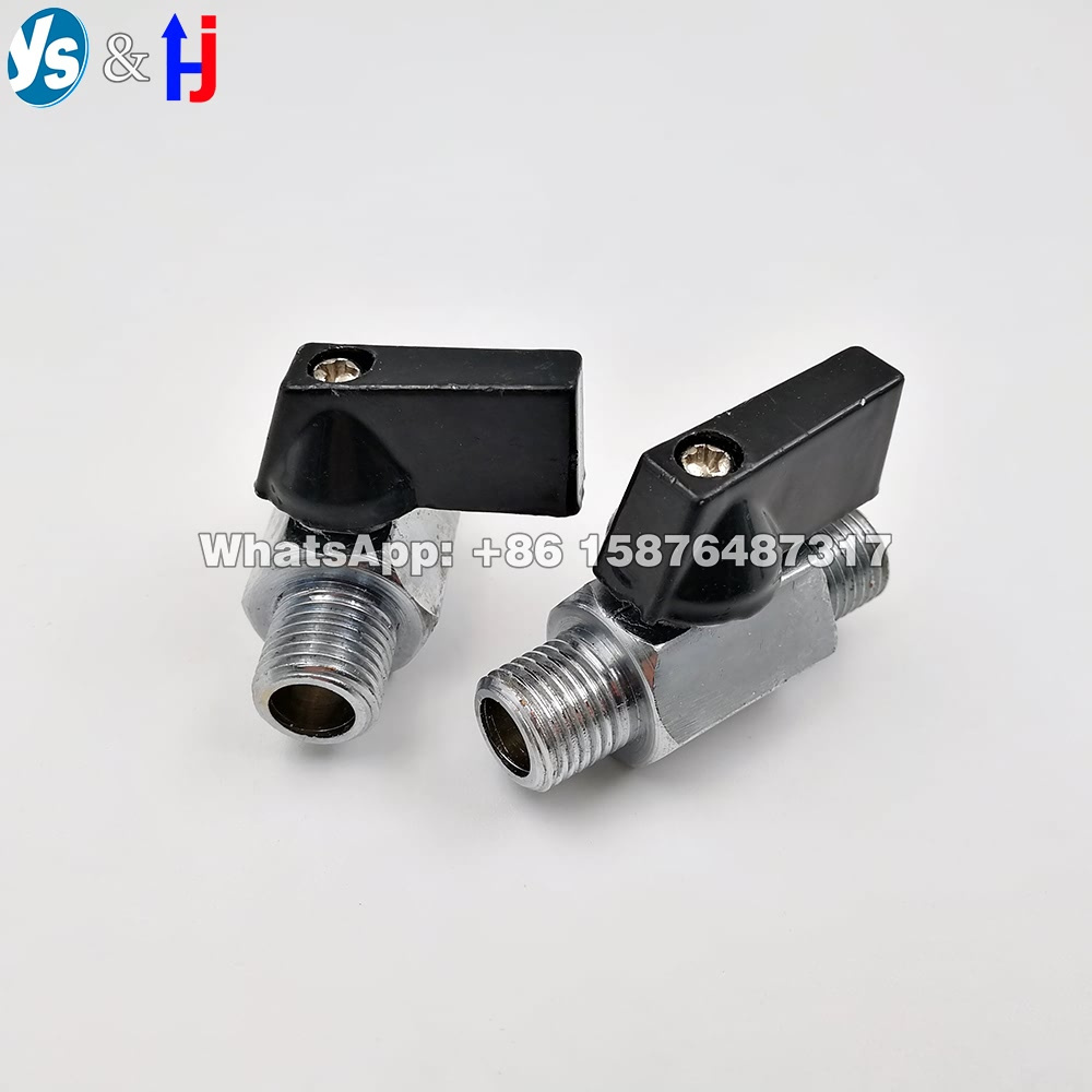 YS DN6 1/8 Male and Female Thread Mini Chrome Plated Brass Ball Valve