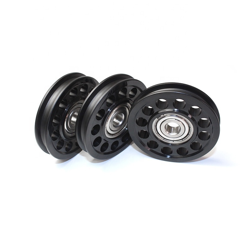 Customized Heavy Duty Pulleys With 6200ZZ Deep Groove Ball Bearing Plastic Nylon Rollers Wheels For Sliding Door and Windows