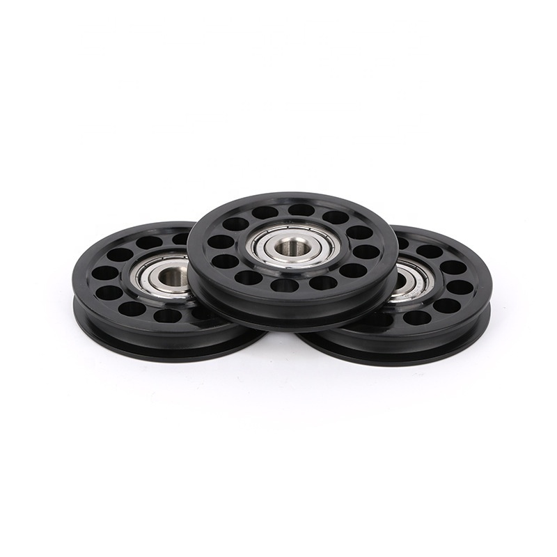 Customized Heavy Duty Pulleys With 6200ZZ Deep Groove Ball Bearing Plastic Nylon Rollers Wheels For Sliding Door and Windows