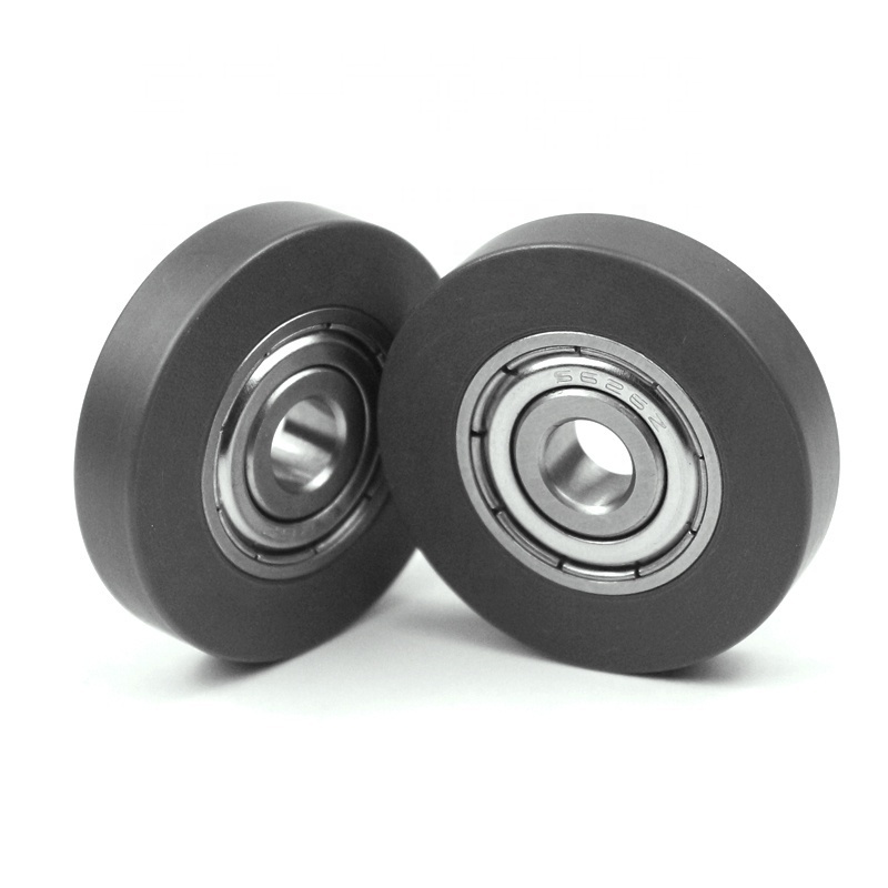 Trade price 626 stainless steel plastic pulley Flat wheel S626ZZ bearing pulley 420 steel /POM sliding wheel polyurethane roller