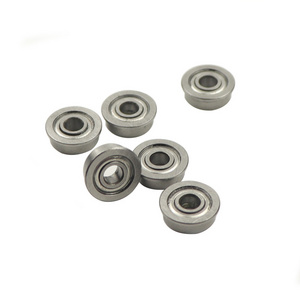 Hot sell Chrome steel Flange bearing 4x7x8.2x2.5mm F74ZZ flange bearing