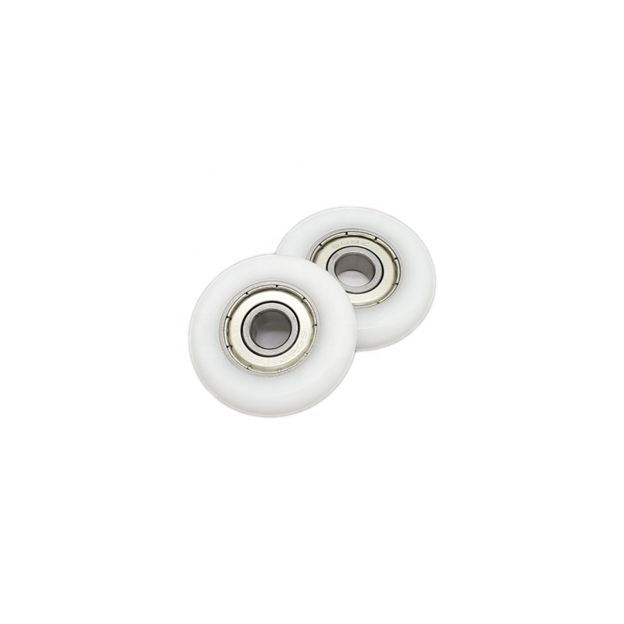 Small Plastic Coating Bearing 608 Bearing Roller Wheels  No Noise polyformaldehyde pom Rubber Coated Bearing