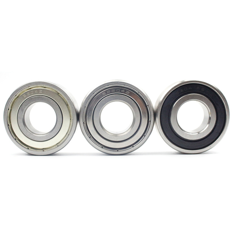 High Precision 420 stainless steel deep groove ball bearings 6204ZZ 2Z RS 2RS ballbearing 6204 with good price 20*47*14mm