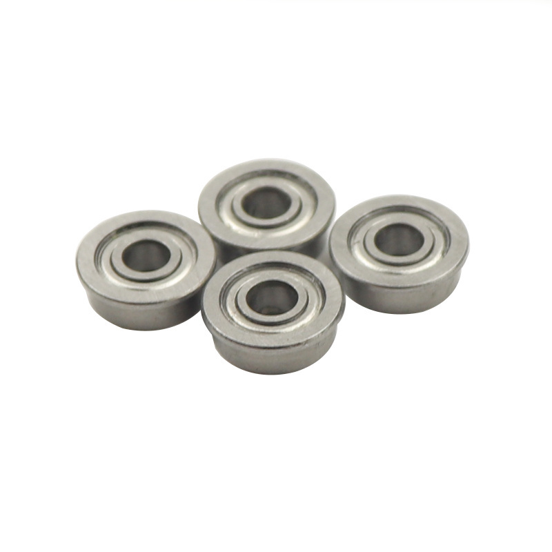 Hot sell Chrome steel Flange bearing 4x7x8.2x2.5mm F74ZZ flange bearing