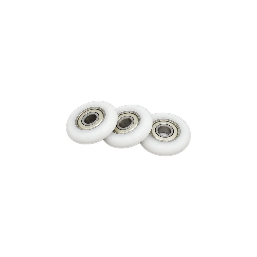 Small Plastic Coating Bearing 608 Bearing Roller Wheels  No Noise polyformaldehyde pom Rubber Coated Bearing