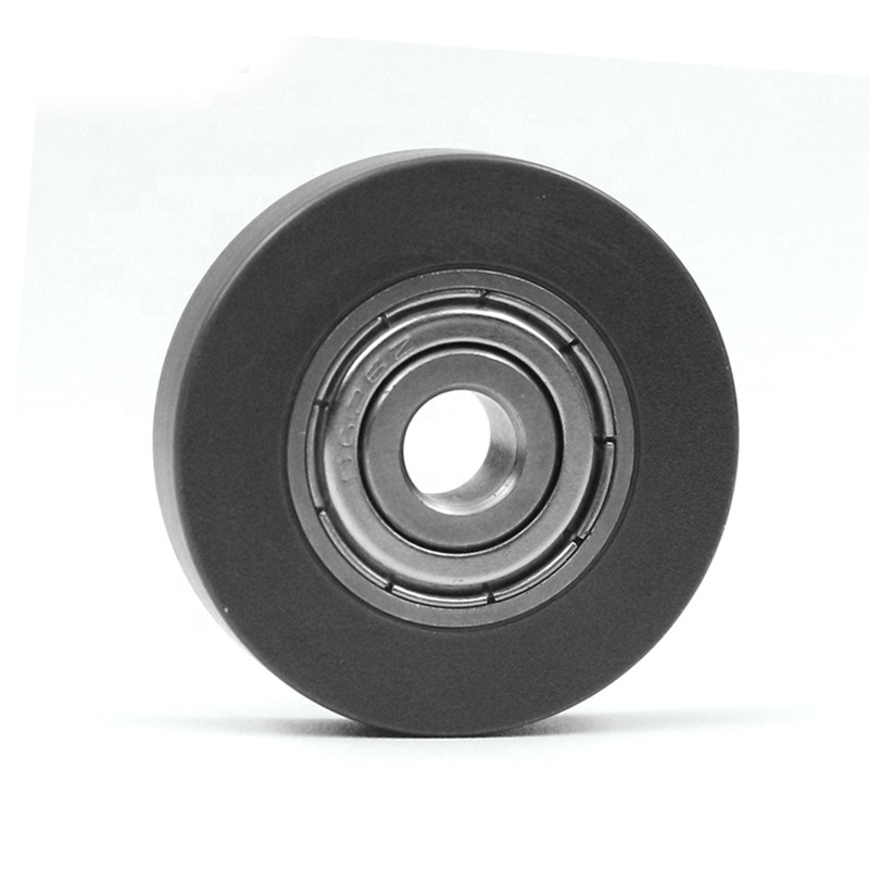 Trade price 626 stainless steel plastic pulley Flat wheel S626ZZ bearing pulley 420 steel /POM sliding wheel polyurethane roller