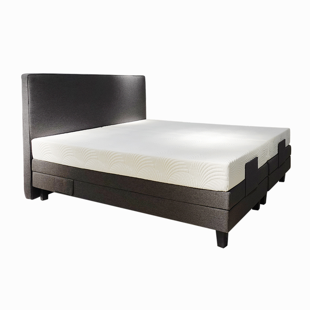 Adjustable split king size electric adjustable split bed with massage