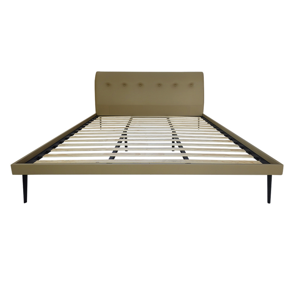 High Quality Modern King Size Metal Bed Platform Wood Base Para Cama For Sleeping