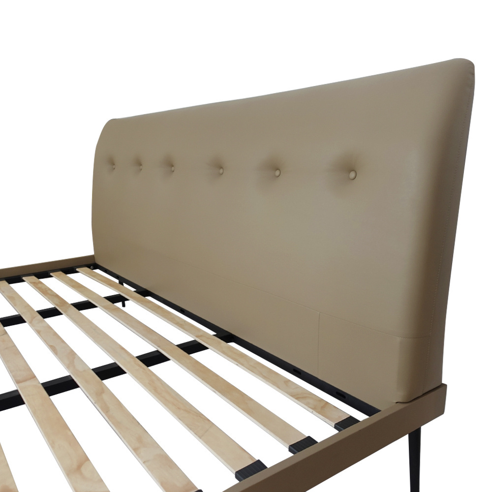 High Quality Modern King Size Metal Bed Platform Wood Base Para Cama For Sleeping