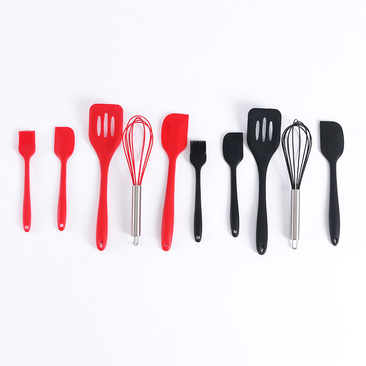 Customized Wholesale Kitchen Utensils Heat Resistant Non-stick Silicone Utensils Set 10pcs