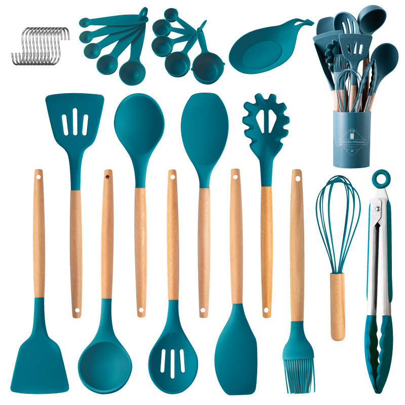 24 Pcs Kitchen Tools & Gadgets Articulos De Cocina 2023 Cooking Tools Kitchenware Accessories Silicone Kitchen Utensil Sets