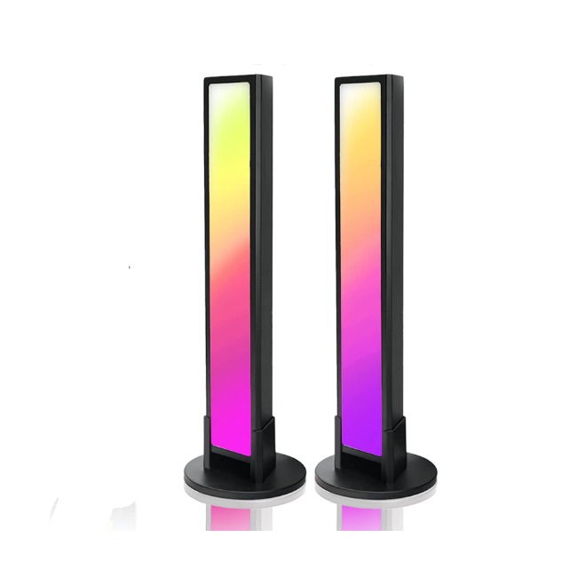 Smart Ambient Light Bar Adjustable Wall Lights Sync with Music Gaming Table Lamp Mood Light for Room PC TV Party