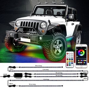 Dream Color Chasing Underglow RGB Car LED Strip Light 50cm 120cm IP68 waterproof APP Remote Control LED Strip Light