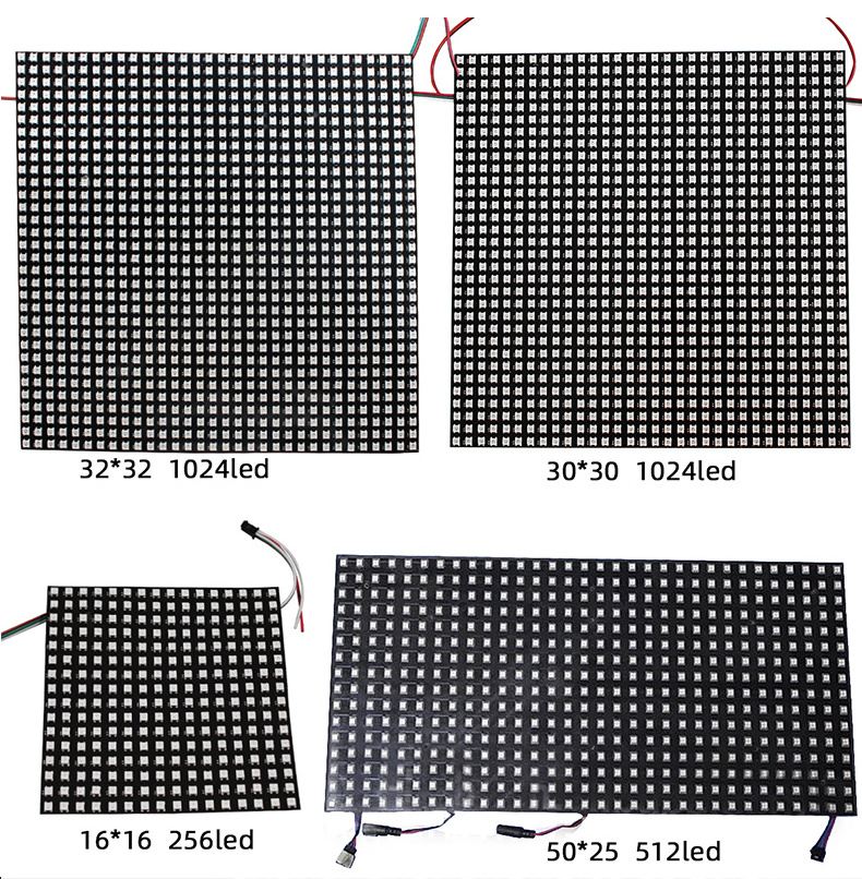 DC5V Flexible RGB LED Pixel Panel WS2812B SK6812 SMD 5050 Flexible Fairy Light Pixel Matrix Led