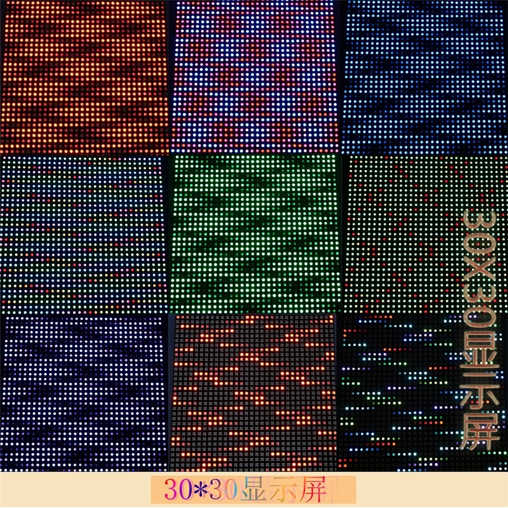 Flexible DC 5V WS2812B programmable digital 1024 32*32 pixel led matrix panel