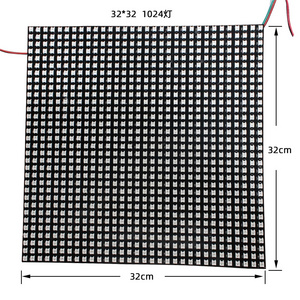 Flexible DC 5V WS2812B programmable digital 1024 32*32 pixel led matrix panel