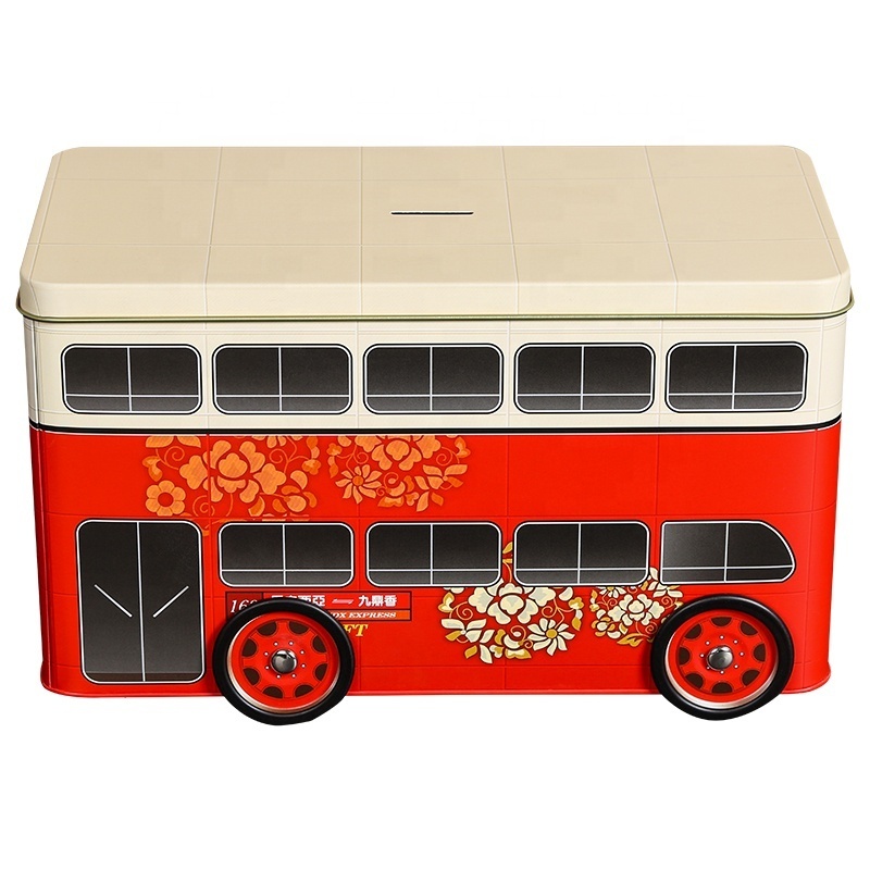 Hot Selling New Arrival Metal Cans Food Grade Tin Box Packaged Cookie Car Shape Box