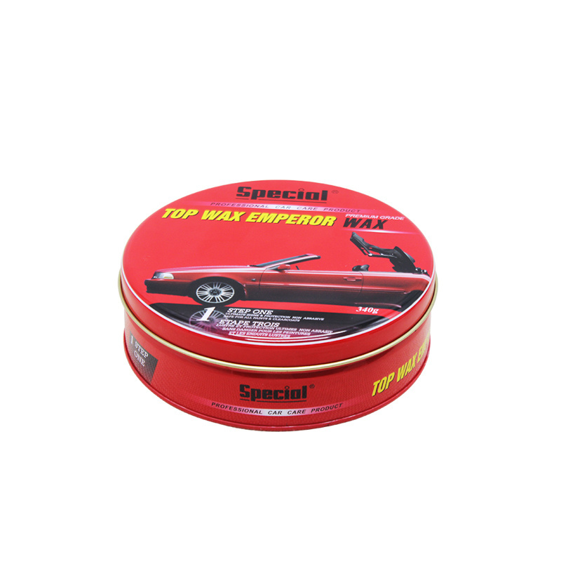 custom  metal Colorful Round tool tin Box For Shoe Polish Car Wax Auto Polish Wax Candle tin cans gift packaging