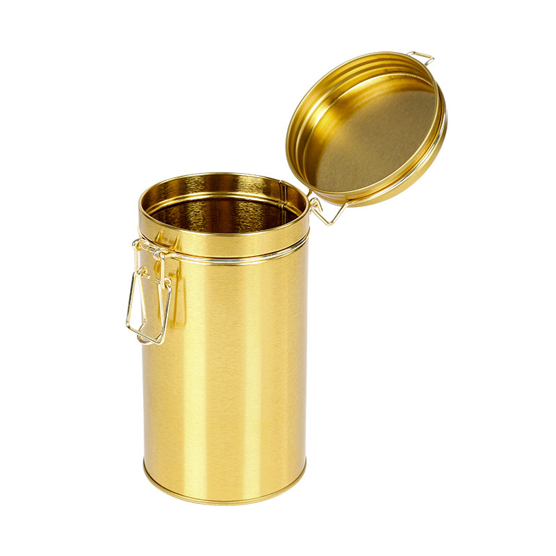 New design food grade airtight metal tin box coffee tea can