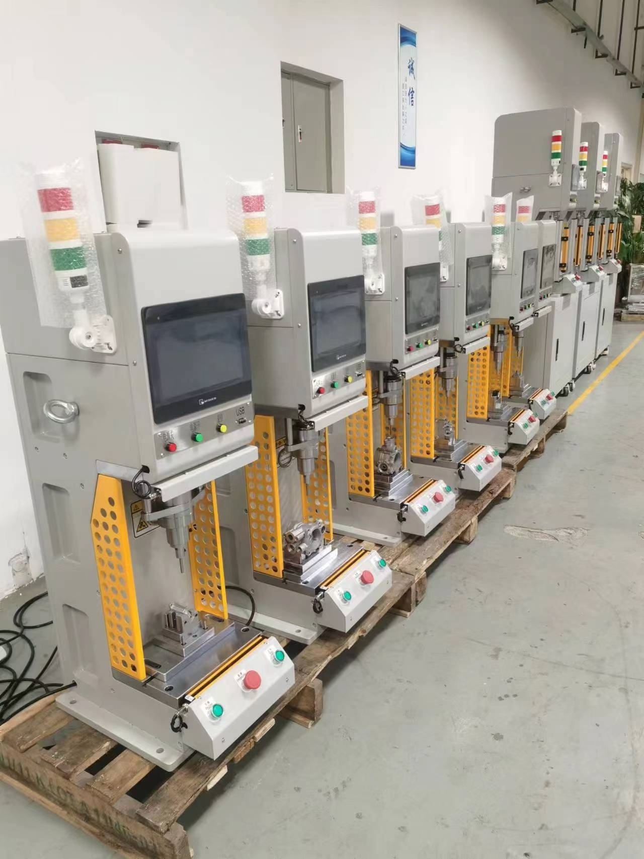 3T Electric Cylinder  four columns Servo Press machine with index rotary table