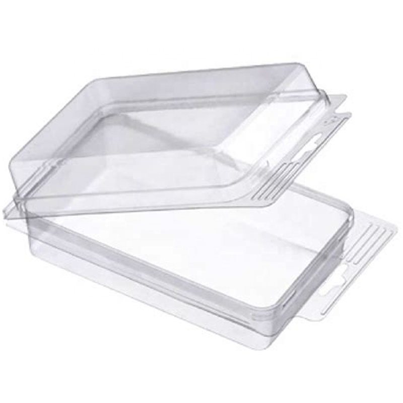 Custom Disposable PET or PVC Pack Box Tray Clear Plastic Case Card Small Clamshell Blister Packaging