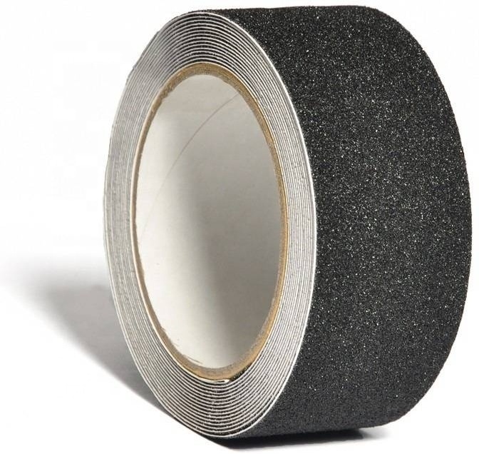 Waterproof Black High Rubber Self Adhesive Backed Concrete Grip Anti Slip Tape Black