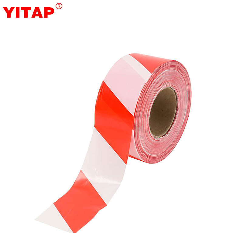 No Adhesion PE Detectable Red Cordon off Warning Tape