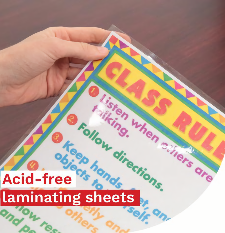 Self Adhesive Sheets Cold Roll A4 Size Thermal free Laminating Pouch Film Dsb For Sticker