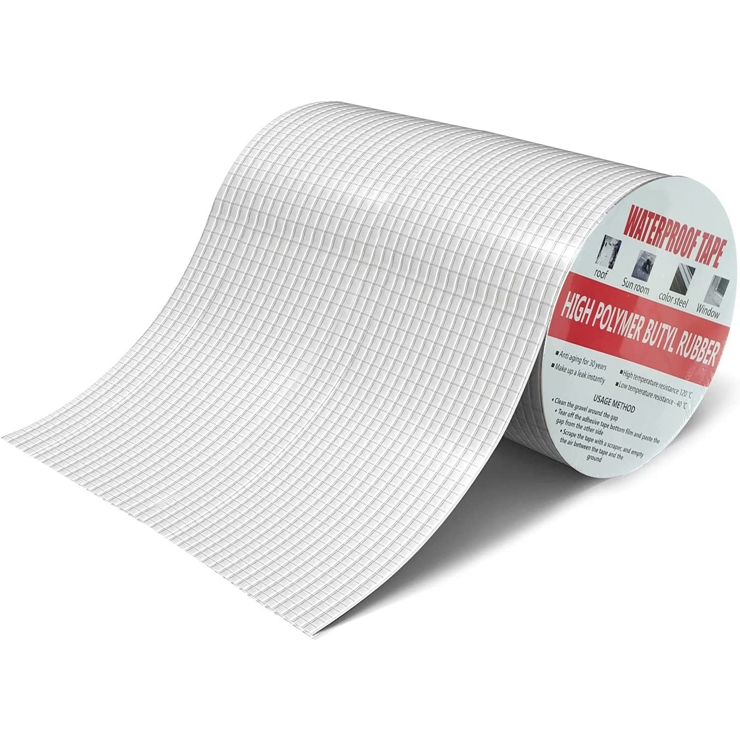 High Temperature 16ft Metal Rolling Adhesive Tape Roof With Low Temperature Resistance