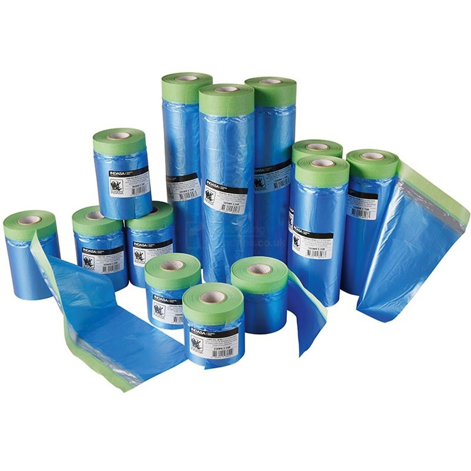 Supplier Painting Covering Drape Tape Adhesive Film Paper Pre Taped Masking Film Tape for Car Home & Painting