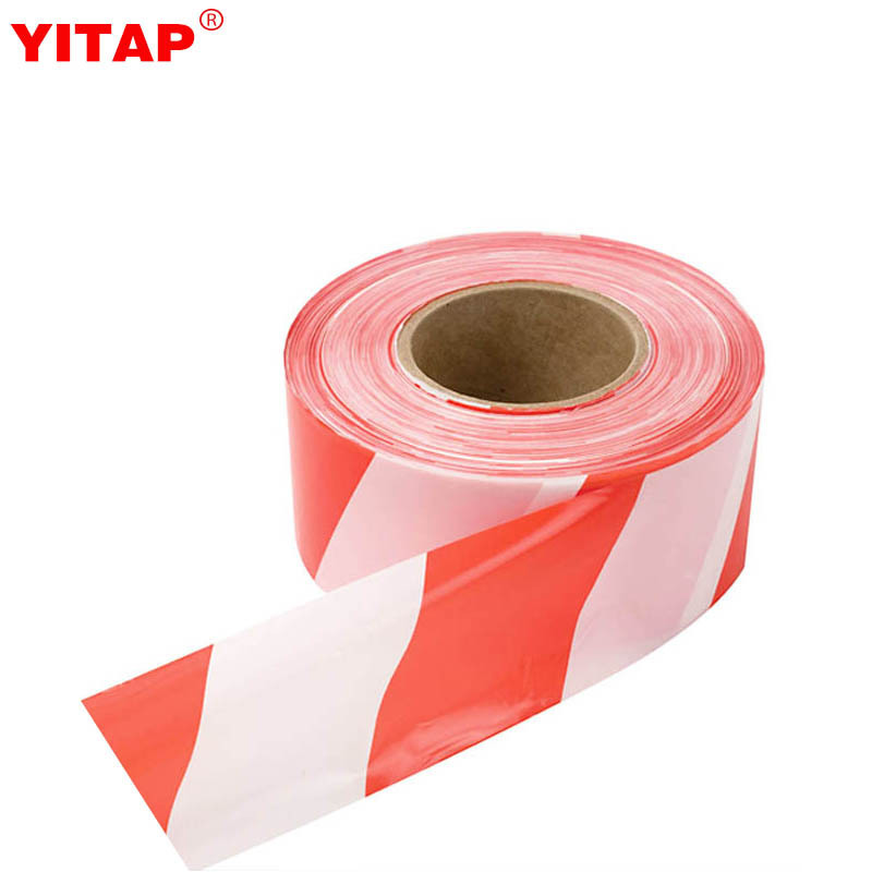 No Adhesion PE Detectable Red Cordon off Warning Tape