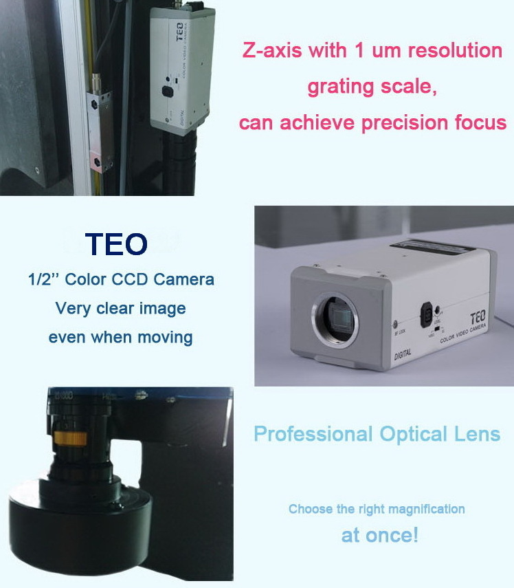 high precision quality test equipment cnc optical video measuring machine