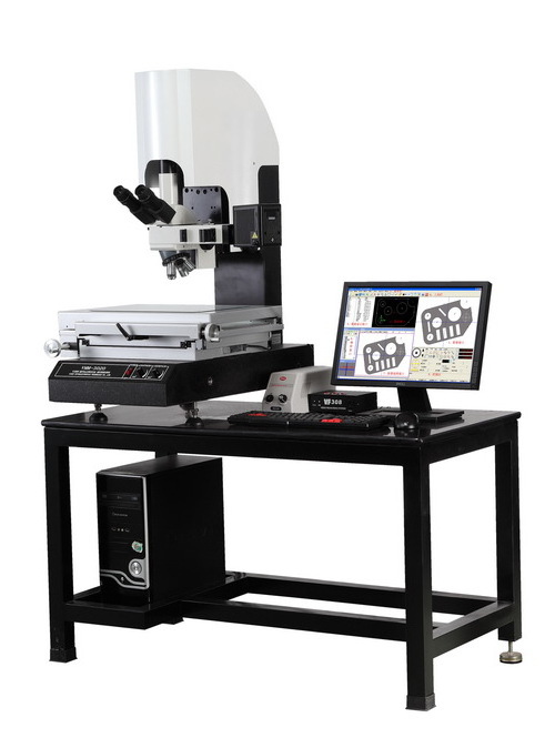 Quick scanning electron measuring microscope with industrial camera