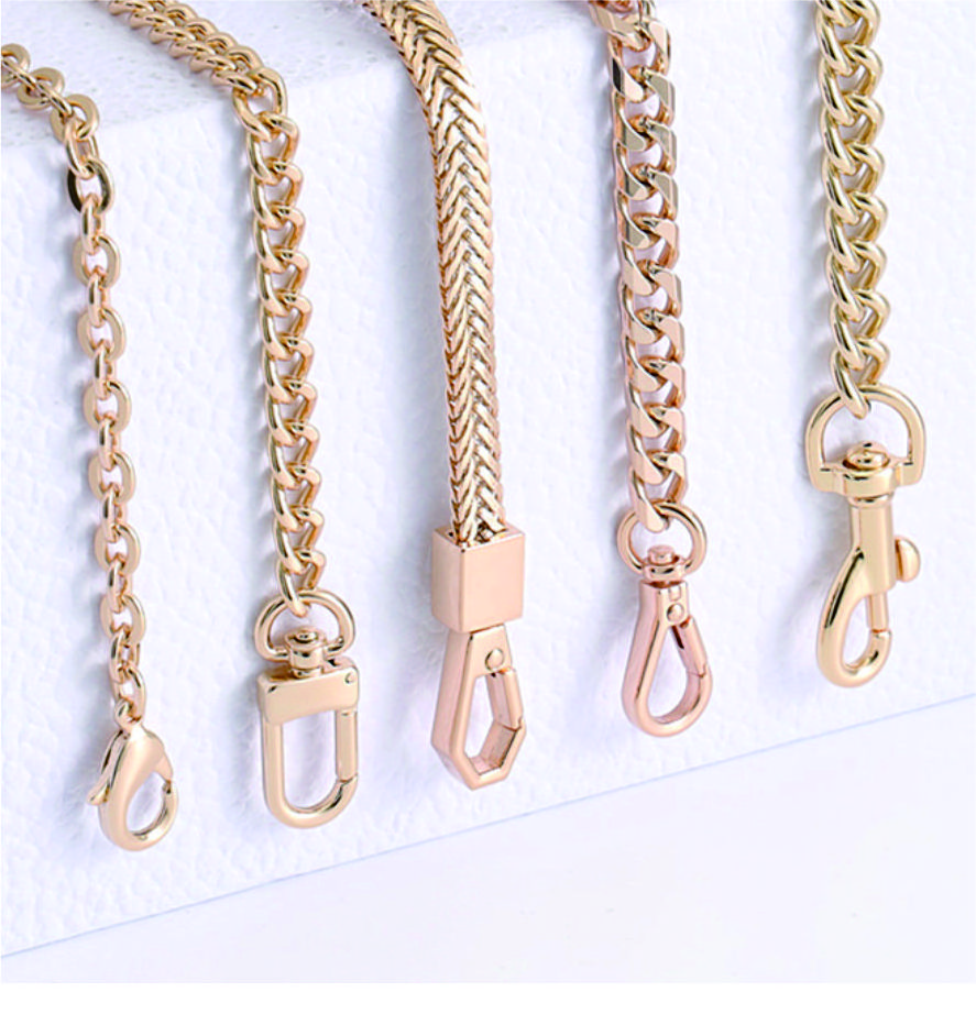 Hook Pour Sac Wholesale Wallet Handbags Purse Strap Gold Link Key Bags  Buckle Chain Straps Crossbody Metal Chains For Bag