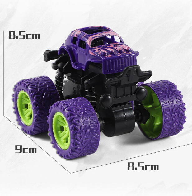 Wholesale Mini Plastic Inertial four-wheel drive off-roadstunt roll toy car for Children car model