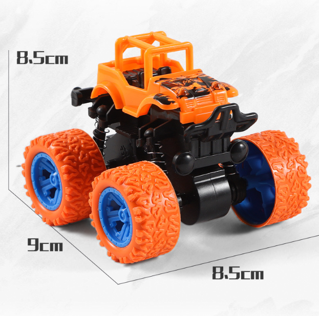 Wholesale Mini Plastic Inertial four-wheel drive off-roadstunt roll toy car for Children car model