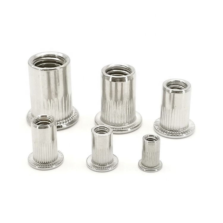 M3 M4 M5 M6 M8 M10 M12 Wholesale CSK Flat Reduced Head Stainless Steel Rivet Nut Carbon Steel Rivet Nut Blind Rivet Nut